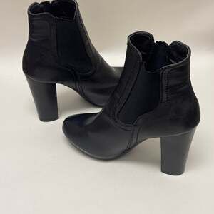WOMEN'S REFRESH JUDY-02 BLACK ANKLE BOOT  CHUNKY HEEL